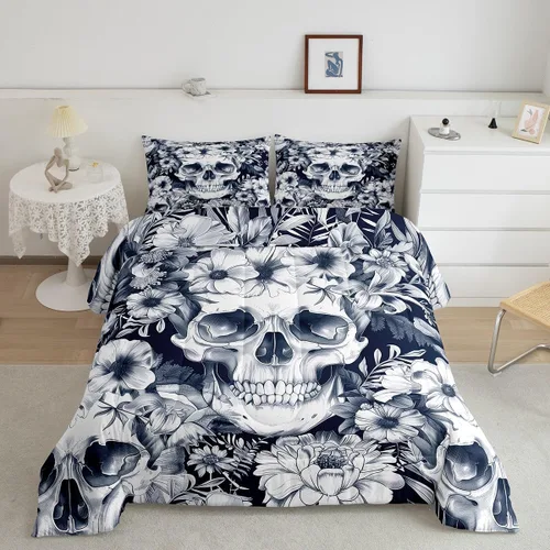 Vista 10 de Erosebridal Yin Yang - Juego de edredón para niños y adolescentes, edredón de plumón de hielo y fuego, tamaño individual, juego de ropa de cama
