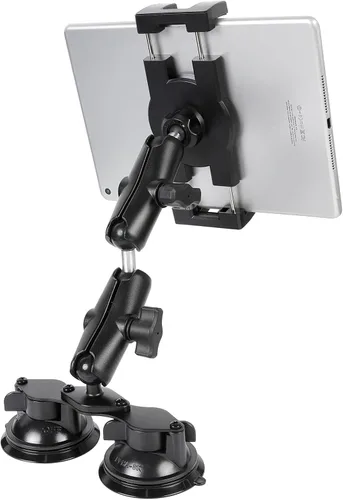 Vista 11 de Pilots - Soporte para tablet con ventosas dobles fuertes, soporte universal para iPad para aviones, coche, barco, camión, parabrisas, compatible