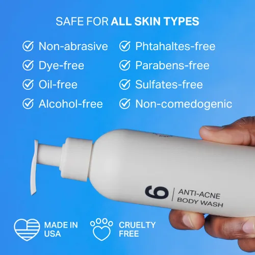 Vista 8 de Y'OUR Gel de baño antiacné de aloe vera Fórmula suave y no seca Suaviza la textura y unifica el tono Limpia el bacne y los brotes para mujeres