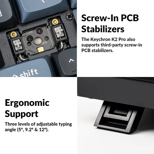 Vista 4 de Keychron K4 Pro 96% Layout Teclado mecánico inalámbrico QMK/VIA Bluetooth/USB personalizado con cable, intercambiable en caliente, 100 teclas
