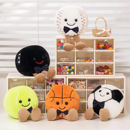Vista 5 de Muñeco de peluche realista de felpa suave y grande para Halloween, juguete de peluche de béisbol de 6 pulgadas, el mejor cumpleaños, Navidad