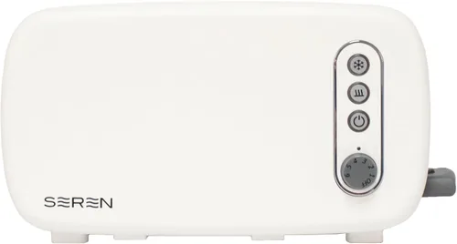 Vista 2 de BergHOFF Seren - Tostadora de carga lateral con exterior Cool Touch y bandeja extraíble para migas con panel crema para servir