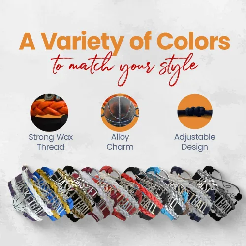 Vista 32 de Infinity Collection - Pulsera de baloncesto de regalo para equipos y jugadores