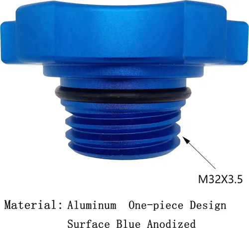 Vista 5 de Tapa de llenado de aceite de motor de aluminio kweiny Compatible con Chrysler Dodge Jeep Ram Mitsubishi Mini 1993-2020