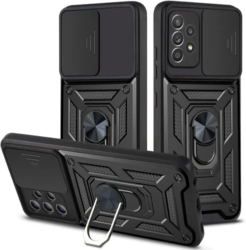 Vista 149 de Compatible con Tecno Pova Neo 2 Bracket Shell, con cubierta deslizante para lente de cámara compatible con Tecno Pova Neo 2 LG6n Case Negro