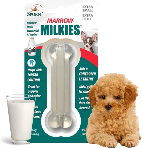 Vista 16 de Sporn Yuppie - Juguete dental para cachorros, masticable de médula, pequeño, blanco, (33810)