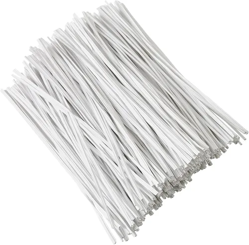 Vista 10 de Tangyinrd 300 lazos de plástico rojo de 5 pulgadas, bridas para cables, para bolsos, herramientas de jardinería