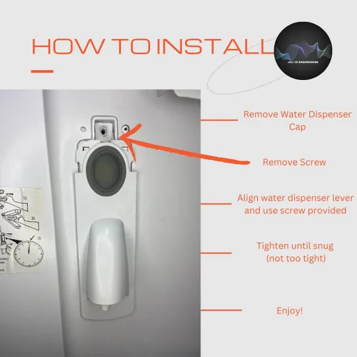 Vista 5 de Generic Dispensador de agua interior para refrigerador, dispensador de agua para refrigerador, [operación con una sola mano] Adaptador dispensador