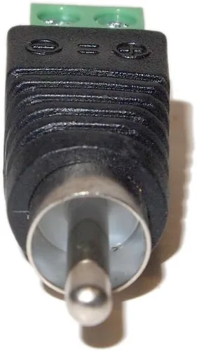 Vista 4 de Evertech 10 unids RCA macho jack a audio video tornillo terminal conector CCTV AV Balun