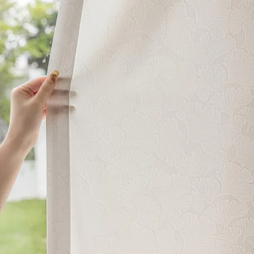 Vista 8 de 2 paneles de cortinas traslúcidas blancas de 54 pulgadas de largo, paneles transparentes de lino con textura para ventana, cortinas plisadas