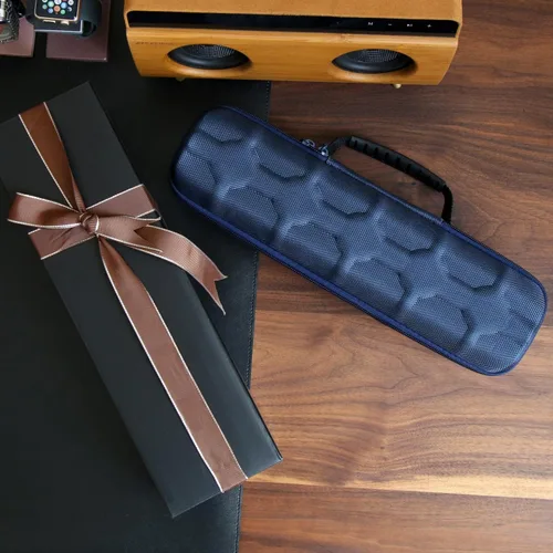 Vista 6 de Besforu Caja organizadora de relojes duros para hombres o mujeres, funda de viaje para 5 relojes, soporte portátil para relojes de pulsera y relojes