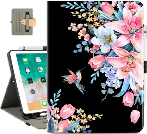 Vista 13 de Vimorco Funda para iPad de 9ª/8ª/7ª generación de 10.2 pulgadas, para iPad Pro de 10.5 pulgadas, para iPad Air de 3ª generación con soporte