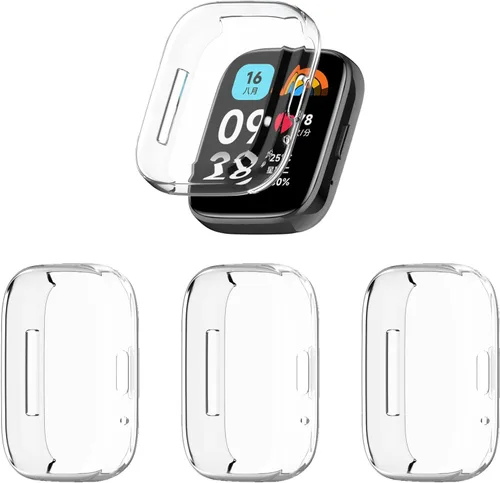 Vista 12 de Funda protectora de pantalla compatible con Xiaomi Redmi Watch 3 Lite, funda de TPU suave y ultradelgada, protector de pantalla para Xiaomi Redmi