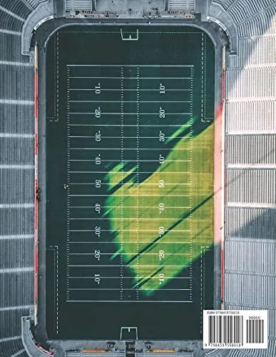 Vista 2 de Fútbol Americano Cuaderno de Entrenamiento Cuaderno de fútbol Americano de 100 páginas con mapa de canchas para la planificación de partidos