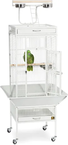 Vista 2 de Productos en hierro forjado Prevue para mascotas, selecta jaula de aves, negro Hammertone 3151BLK, negro (Black Hammertone) Jaula de acero