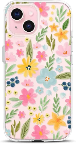 Vista 25 de Compatible con iPhone 15, funda transparente de encaje negro floral a prueba de golpes, parte trasera dura, delgada, bonita funda transparente