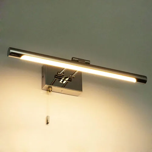 Vista 3 de Lámpara LED moderna para tocador de baño de 5 W, lámpara de espejo con acabado cromado, accesorios de iluminación de tocador con interruptor