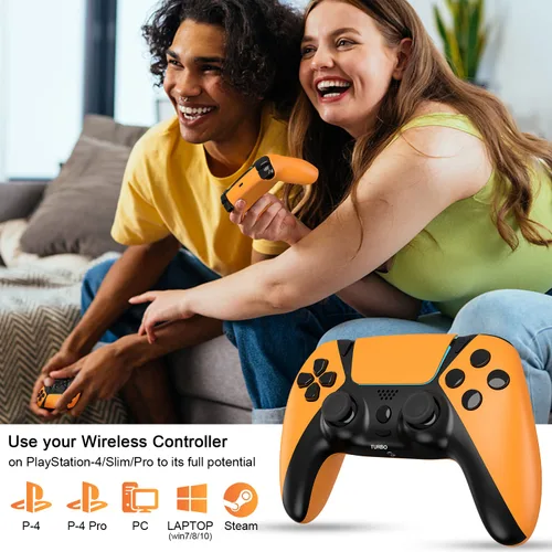 Vista 5 de Ymir Elite Modded para controlador de PS4, control remoto personalizado go2fun para Play Station 4SteamPCProSlim con paletas traseras mapeables