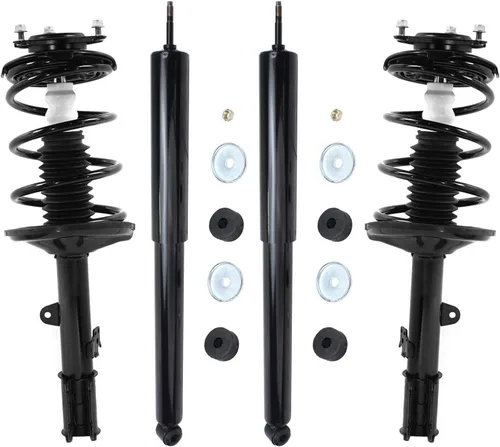 Vista 13 de Detroit Axle - Puntales y Amortiguadores para Chevy Traverse Buick Enclave GMC Acadia Saturn Outlook 2007-2012, 2 puntales delanteros con resorte
