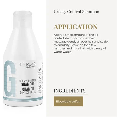 Vista 4 de SALERM - Champú para cabello graso - Laboratorio capilar Greasy Control - 10.1 fl oz - Ayuda a limpiar y refrescar el cabello - Apoya una sensación