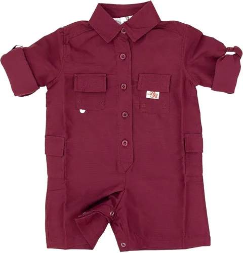 Vista 3 de Bull Red Camiseta de pesca unisex de una pieza Verde militar