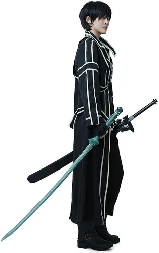 Vista 5 de miccostumes Disfraz de espadachín para hombre con cinturón y accesorios