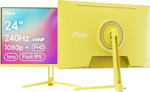 Vista 15 de Pixio PX246 Wave Beige 24 pulgadas 120Hz Frecuencia de Actualización Resolución FHD 1080p Panel IPS 4ms GTG Tiempo de Respuesta Monitor