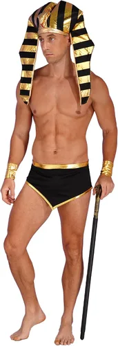 Vista 3 de Disfraz sexy de rey egipcio para hombre, disfraz de Halloween, juego de rol, ropa