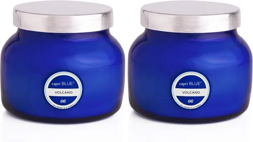 Vista 34 de Capri Blue Volcano Velas perfumadas – Velas en tarro de cristal de lujo para el hogar perfumadas con frutas tropicales y cítricos azucarados, mezcla