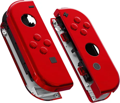 Vista 29 de eXtremeRate DIY Replacement Shell Buttons for Nintendo Switch & Switch OLED, Blue Soft Touch Custom Housing Case with Full Set Button for Joycon