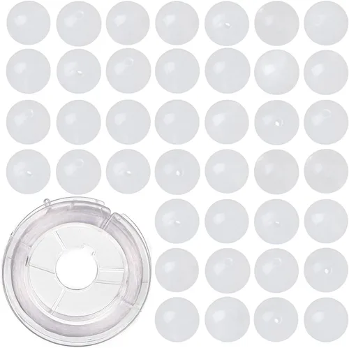 Vista 13 de 100 cuentas redondas sueltas de gema de amatista natural de 8mm para fabricación de joyas con cordón elástico de cristal