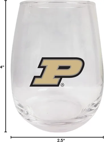 Vista 5 de Purdue Boilermakers - Copa de vino sin tallo, de 15 onzas, producto universitario con licencia