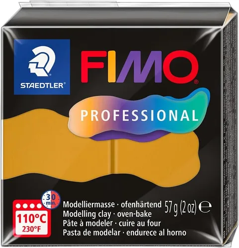 Vista 16 de STAEDTLER Arcilla de modelado de polímero FIMO Professional - Arcilla para hornear al horno - Negro, 2.01 oz - 1 bloque, 8040-9