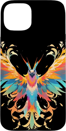 Vista 8 de Funda para iPhone 11 Rising Phoenix Fire Colorful Bird Open Wing Rebirth
