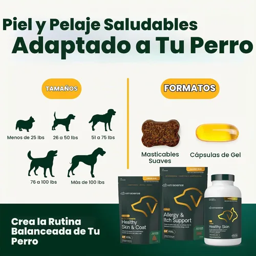 Vista 8 de VetriScience - Masticables saludables para la piel y el pelaje para perros