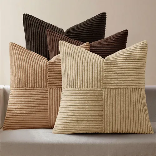 Vista 32 de MIULEE - Juego de 4 fundas de almohada beige de 16x16 pulgadas estilo bohemio con mosaico, fundas de cojín modernas estilo granja con cremallera