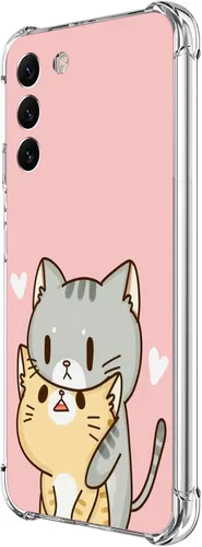 Vista 24 de Funda para Galaxy S23 FE, protección contra caídas de flores de mariposa azul, a prueba de golpes, carcasa protectora de cuerpo completo resistente