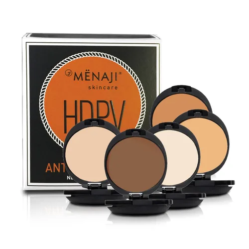 Vista 6 de Menaji HDPV Polvo antibrillo (bronce) Maquillaje facial antibrillo para hombres Polvo facial de alta definición Polvo facial agradable a