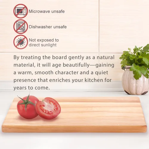 Vista 10 de TIKUSAN Tabla de cortar Hinoki de ciprés natural fabricada en Japón (pequeña 14.2 × 8.7 pulgadas)