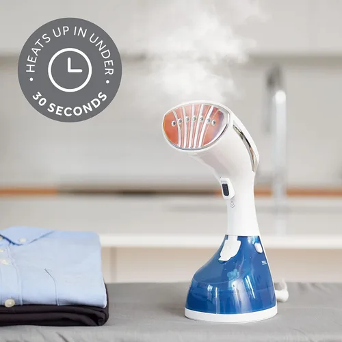 Vista 2 de Sunbeam Vapor de mano Power Steam, profesional, blanco/azul (paquete de 4)