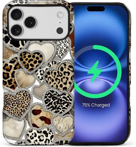 Vista 126 de Funda Compatible con iPhone 13/14 [Compatible con MagSafe] Protección de Doble Capa de Cáscara Dura Híbrida, Funda Magnética Protectora a Prueba