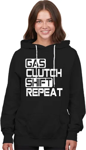 Vista 21 de Go All Out Sudadera con capucha Gas Clutch Shift Repeat para hombre y mujer