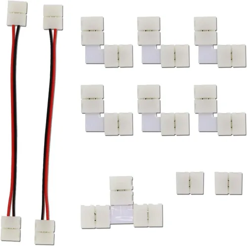 Vista 7 de Paquete completo de los kits completos de la luz de tira llevada amarilla de Dimmable con los equipos completos de los conectores