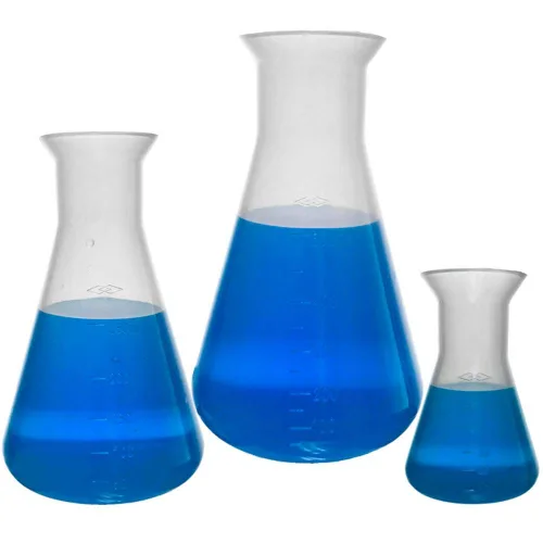 Vista 8 de Juego de frasco Erlenmeyer de plástico, 5 tamaños, 50, 100, 250, 500 y 33.8 fl oz, Karter Scientific 230D9