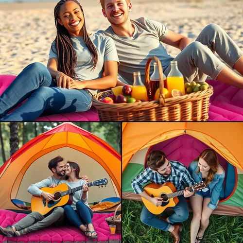 Vista 6 de Colchoneta de dormir con almohada, autoinflable, extra gruesa, ultraligera, bomba integrada, lo último para camping, senderismo, viajes, Airpad