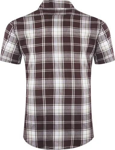 Vista 2 de Men's Button Down Plaid Short Sleeve Work Casual Western Shirt