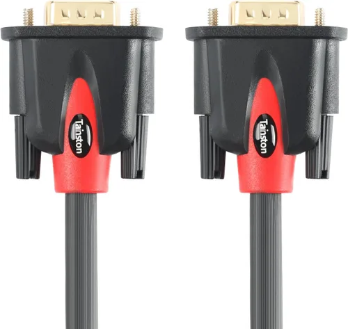 Vista 2 de Cable VGA a VGA HD15 para monitor con ferritas macho a macho-25 pies