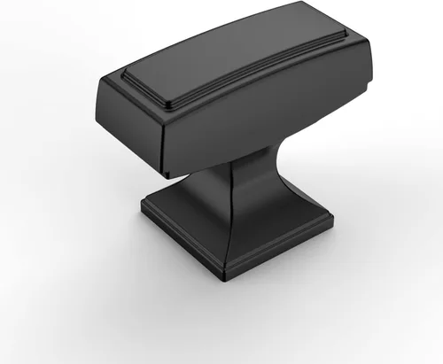 Vista 15 de Amerdeco ZH0010 - Paquete de 10 tiradores de gabinete de níquel satinado cepillado de 3 pulgadas (2.992 in) con agujero central para gabinetes