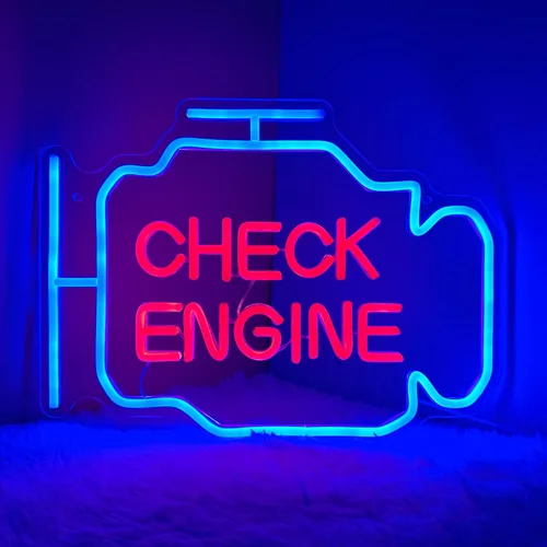 Vista 9 de Letrero de neón para caja de cambios de automóvil, diseño de caja de cambios manual de neón, regalos para papá, lámpara LED de garaje para Caja