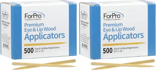 Vista 8 de ForPro Professional Collection Aplicadores de madera prémium para ojos y labios, no estériles, para aplicación de cera de depilación y proyectos